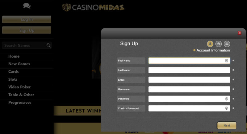 casino midas Gameplay